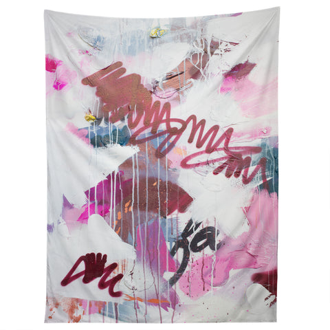 Kent Youngstrom pink combustion Tapestry