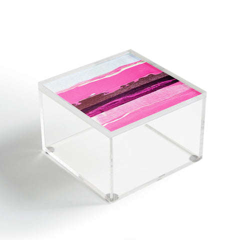 Kent Youngstrom pink stripes Acrylic Box
