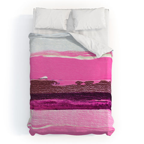 Kent Youngstrom pink stripes Duvet Cover