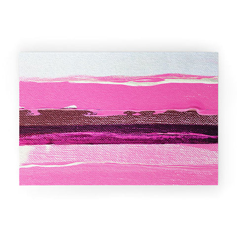 Kent Youngstrom pink stripes Welcome Mat