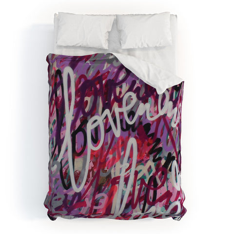 Kent Youngstrom punk pink Duvet Cover