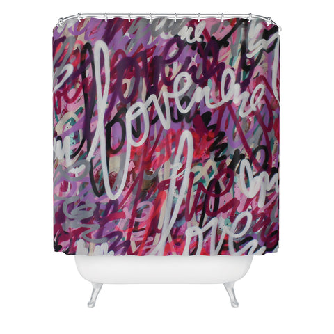 Kent Youngstrom punk pink Shower Curtain