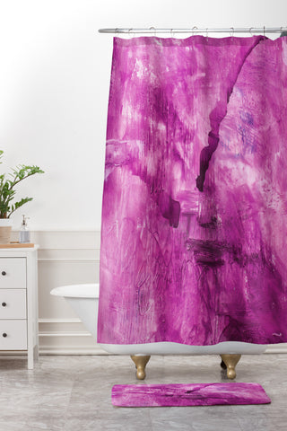 Kent Youngstrom purple Shower Curtain And Mat