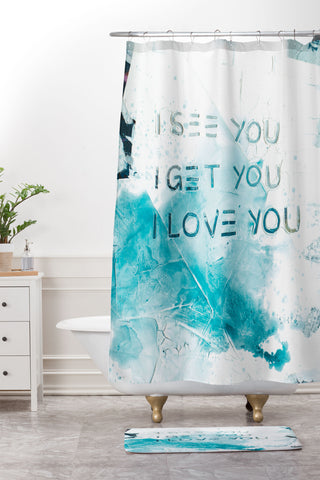 Kent Youngstrom see you get you love you Shower Curtain And Mat