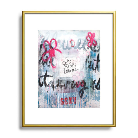 Kent Youngstrom She Loves Me Metal Framed Art Print