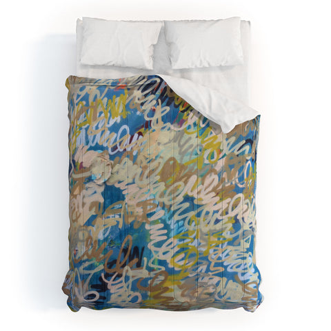Kent Youngstrom squiggle multi colors Comforter