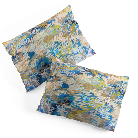 Kent Youngstrom squiggle multi colors Pillow Shams