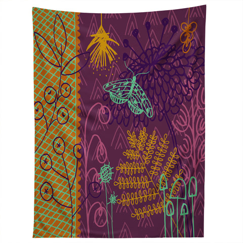Kerrie Satava Butterfly Bloom Tapestry