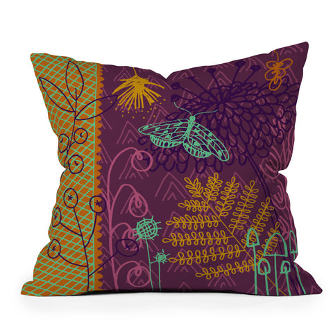 Kerrie Satava Butterfly Bloom Throw Pillow
