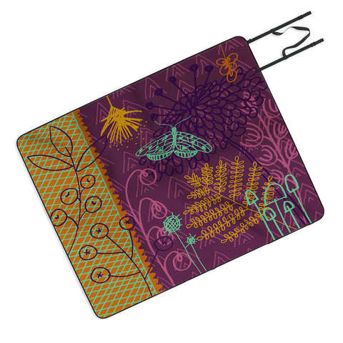 Kerrie Satava Butterfly Bloom Picnic Blanket