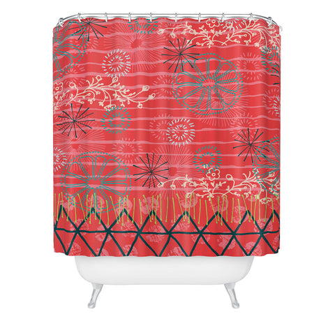 Kerrie Satava Citrus Burst Shower Curtain