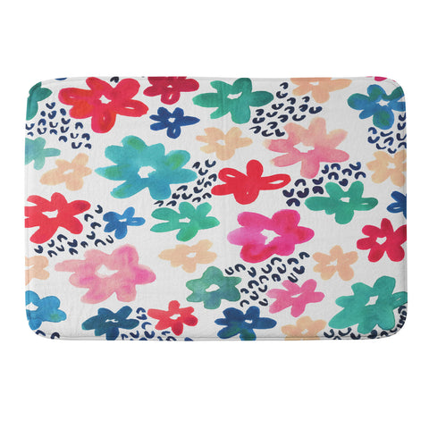 Kerrie Satava Flower Pop Memory Foam Bath Mat