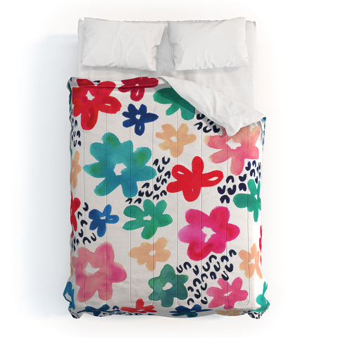 Kerrie Satava Flower Pop Comforter