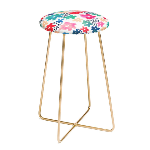 Kerrie Satava Flower Pop Counter Stool