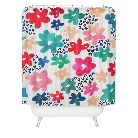 Kerrie Satava Flower Pop Shower Curtain