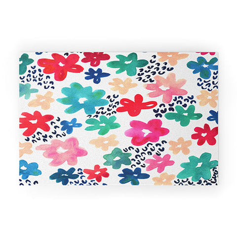Kerrie Satava Flower Pop Welcome Mat