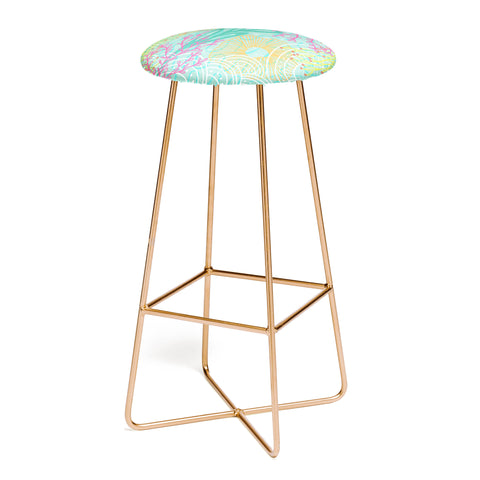 Kerrie Satava Ocean Bloom Bar Stool