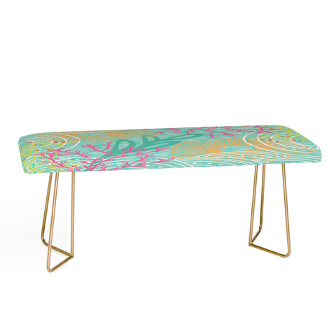 Kerrie Satava Ocean Bloom Bench