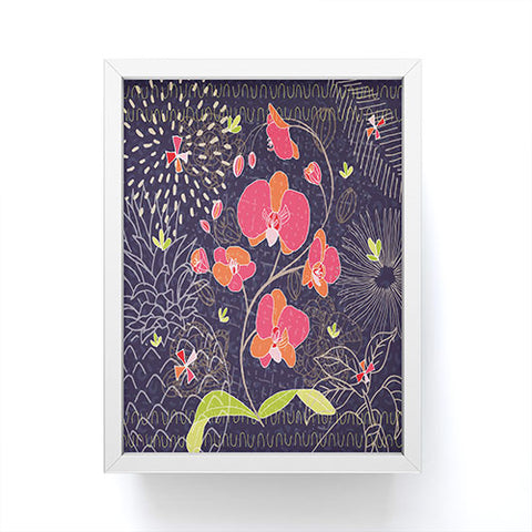 Kerrie Satava Orchid Bloom Framed Mini Art Print