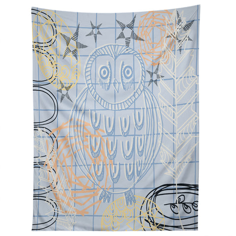 Kerrie Satava Owls Nest Tapestry
