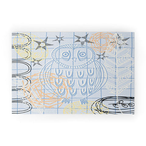 Kerrie Satava Owls Nest Welcome Mat