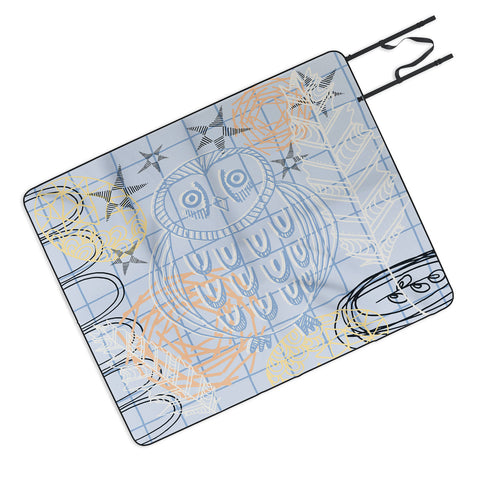Kerrie Satava Owls Nest Picnic Blanket