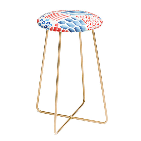 Kerrie Satava Sand and Shore Counter Stool