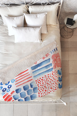 Kerrie Satava Sand and Shore Fleece Throw Blanket