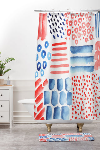 Kerrie Satava Sand and Shore Shower Curtain And Mat