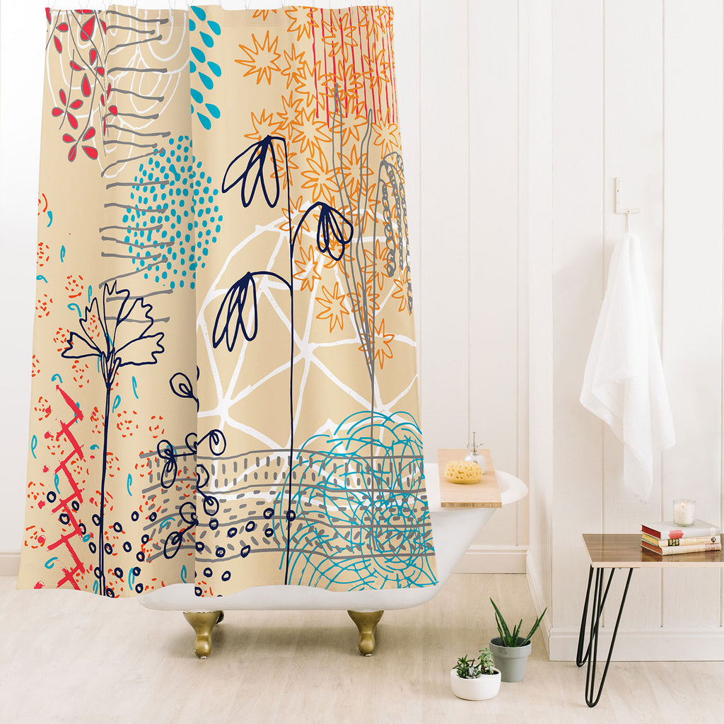 Spring Raindrops Shower Curtain Kerrie Satava