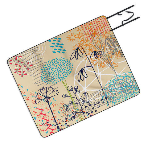 Kerrie Satava Spring Raindrops Picnic Blanket