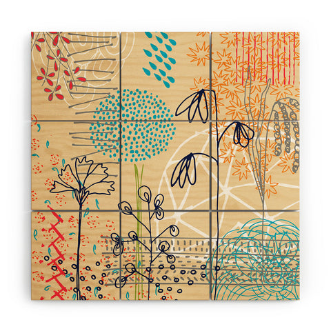 Kerrie Satava Spring Raindrops Wood Wall Mural