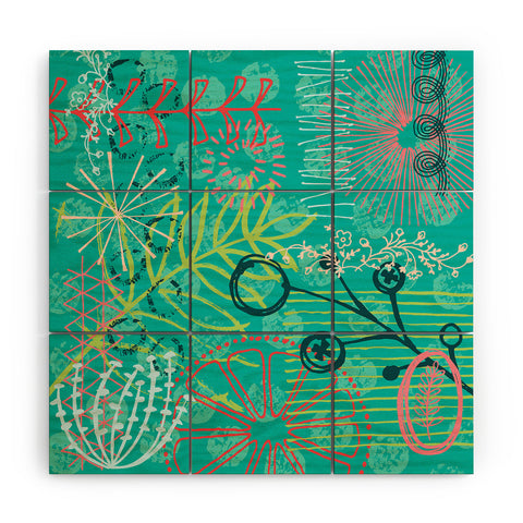 Kerrie Satava Summer Burst Wood Wall Mural