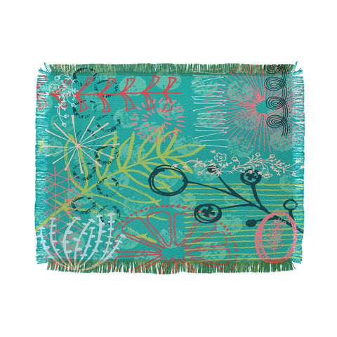 Kerrie Satava Summer Burst Throw Blanket