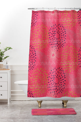 Kerrie Satava Surprise Bloom Shower Curtain And Mat