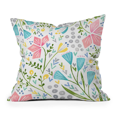 Kerrie Satava weekend walk Throw Pillow