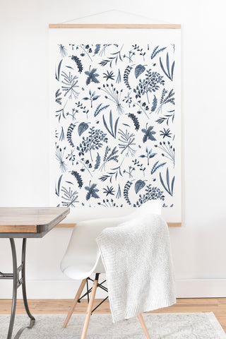 Kerrie Satava Wild Prarie Blue Art Print And Hanger