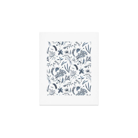 Kerrie Satava Wild Prarie Blue Art Print