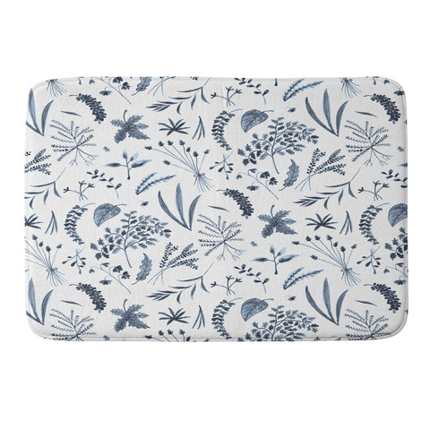 Kerrie Satava Wild Prarie Blue Memory Foam Bath Mat