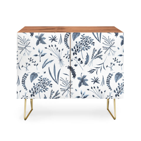 Kerrie Satava Wild Prarie Blue Credenza