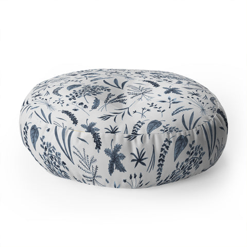 Kerrie Satava Wild Prarie Blue Floor Pillow Round