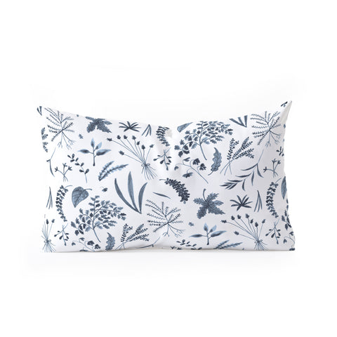 Kerrie Satava Wild Prarie Blue Oblong Throw Pillow