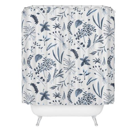 Kerrie Satava Wild Prarie Blue Shower Curtain