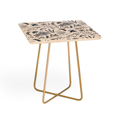 Kerrie Satava Wild Prarie Blue Side Table