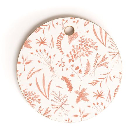 Kerrie Satava Wild Prarie Blush Cutting Board Round