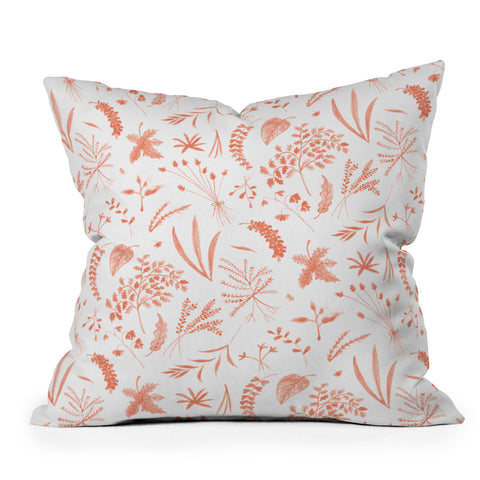 Kerrie Satava Wild Prarie Blush Throw Pillow