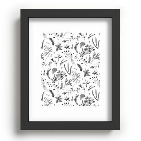 Kerrie Satava Wild Prarie Gray Recessed Framing Rectangle