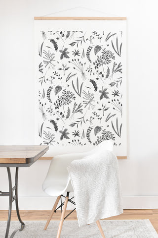 Kerrie Satava Wild Prarie Gray Art Print And Hanger