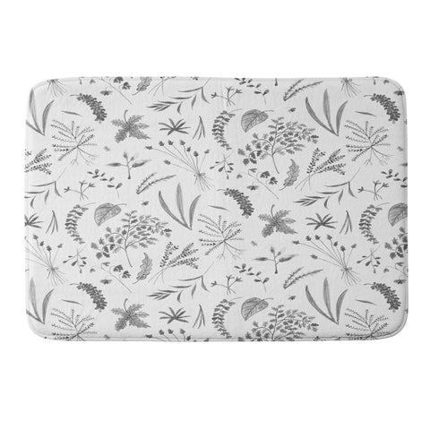 Kerrie Satava Wild Prarie Gray Memory Foam Bath Mat