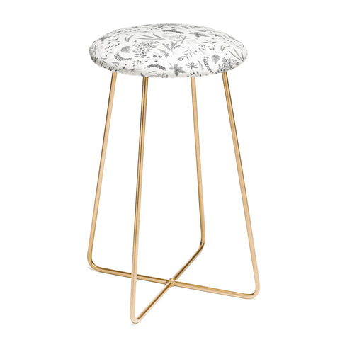 Kerrie Satava Wild Prarie Gray Counter Stool